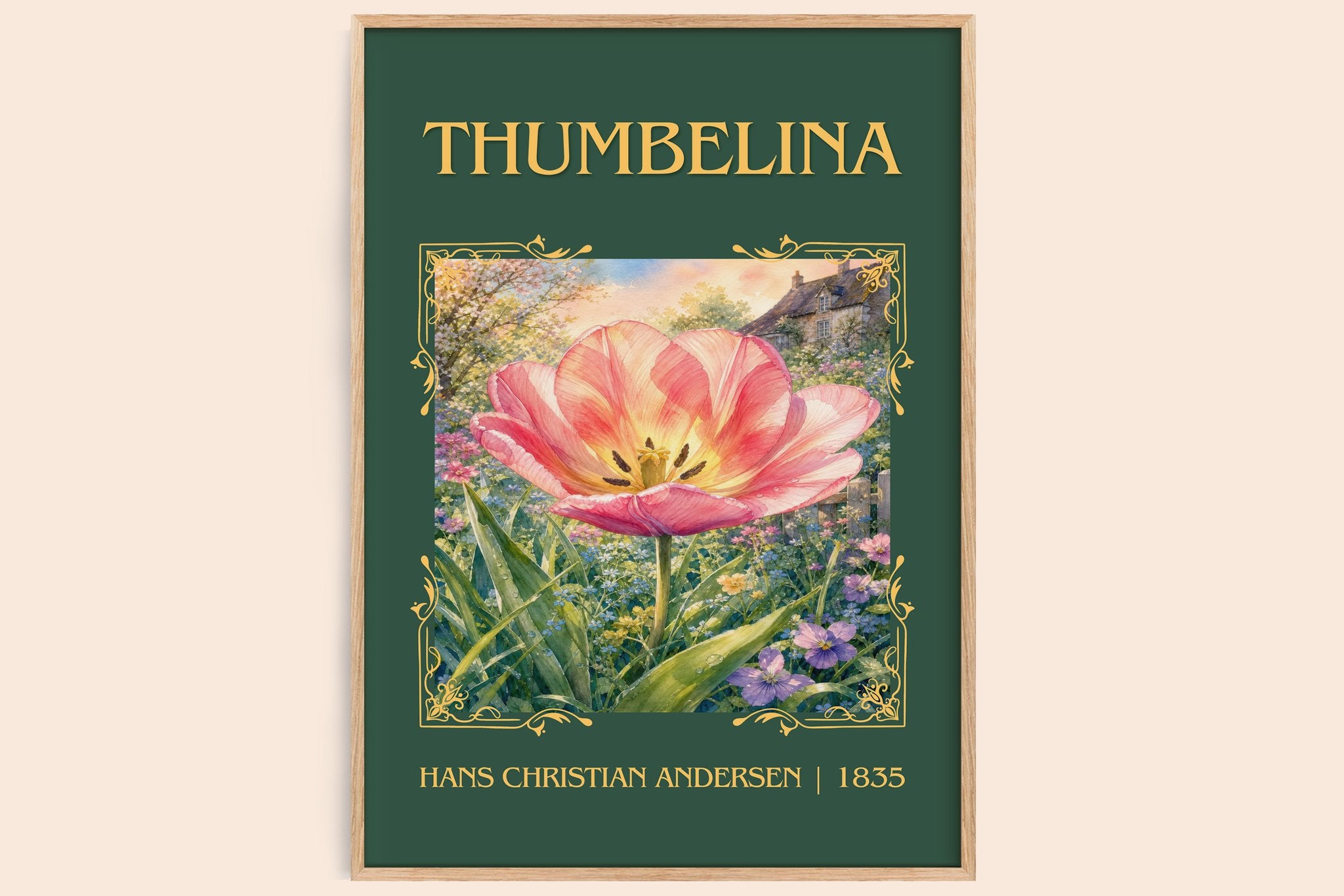 Thumbelina Classic Book Art Print by Hans Christian Andersen