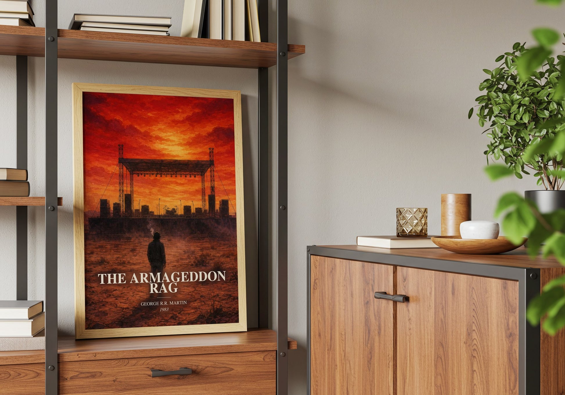 The Armageddon Rag book watercolour illustration paper finish options – matte satin gloss