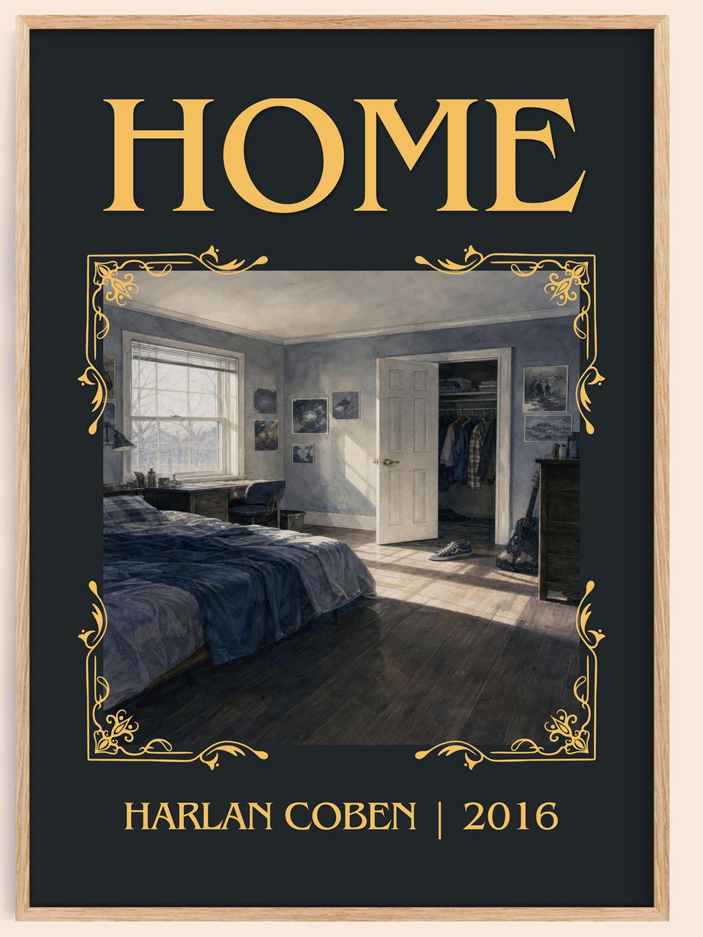 Home Classic Book Art Print by Harlan Coben – book poster