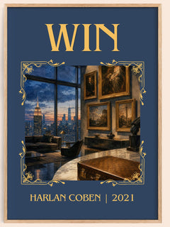 Win Classic Book Art Print by Harlan Coben – book poster