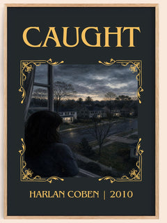 Caught Classic Book Art Print by Harlan Coben – book poster