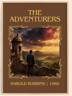 The Adventurers Classic Book Art Print by Harold Robbins – book poster