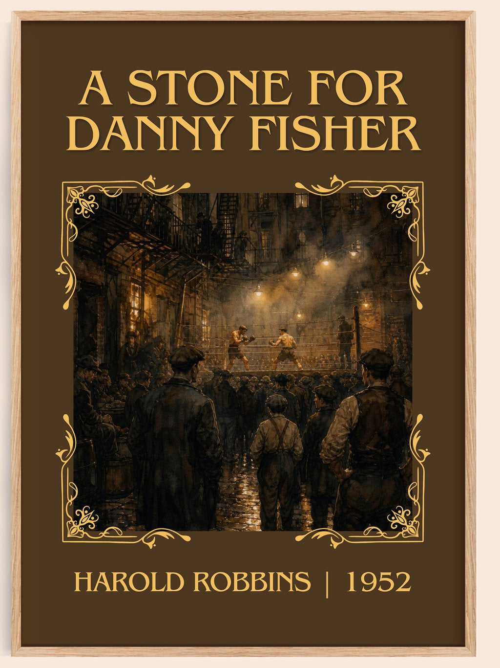A Stone For Danny Fisher Classic Book Art Print by Harold Robbins – book poster