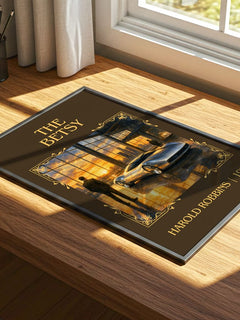 The Betsy Classic Book Art Print by Harold Robbins – print on a sunlit desk