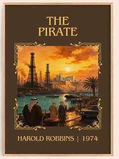 The Pirate Classic Book Art Print by Harold Robbins – book poster