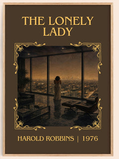 The Lonely Lady Classic Book Art Print by Harold Robbins – book poster