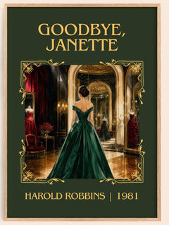 Goodbye, Janette Classic Book Art Print by Harold Robbins – book poster