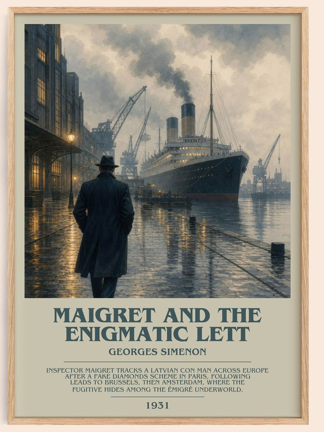 Maigret And The Enigmatic Lett Bookish Wall Art by Georges Simenon