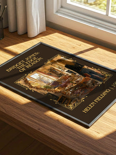 Bridget Jones: The Edge Of Reason Classic Book Art Print by Helen Fielding – print on a sunlit desk