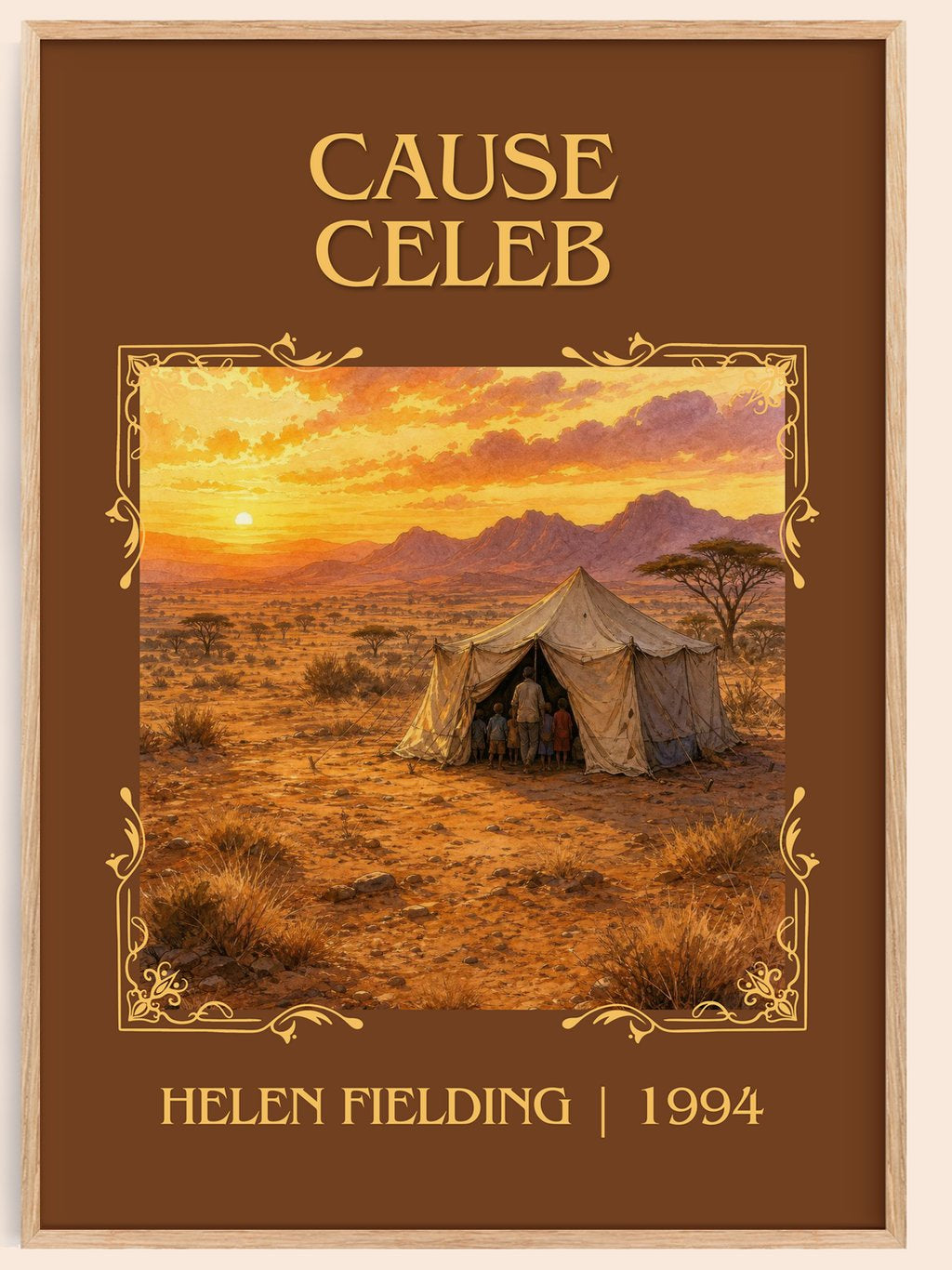 Cause Celeb Classic Book Art Print by Helen Fielding – book poster