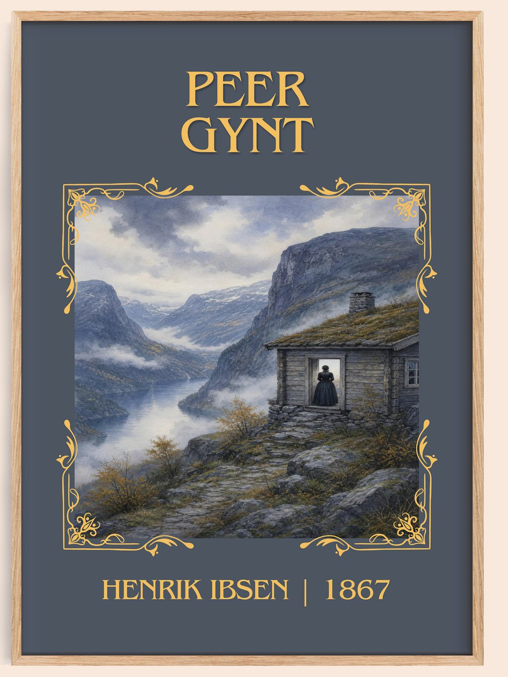 Peer Gynt Classic Book Art Print by Henrik Ibsen – book poster
