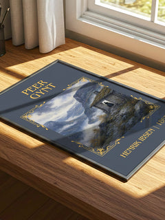 Peer Gynt Classic Book Art Print by Henrik Ibsen – print on a sunlit desk