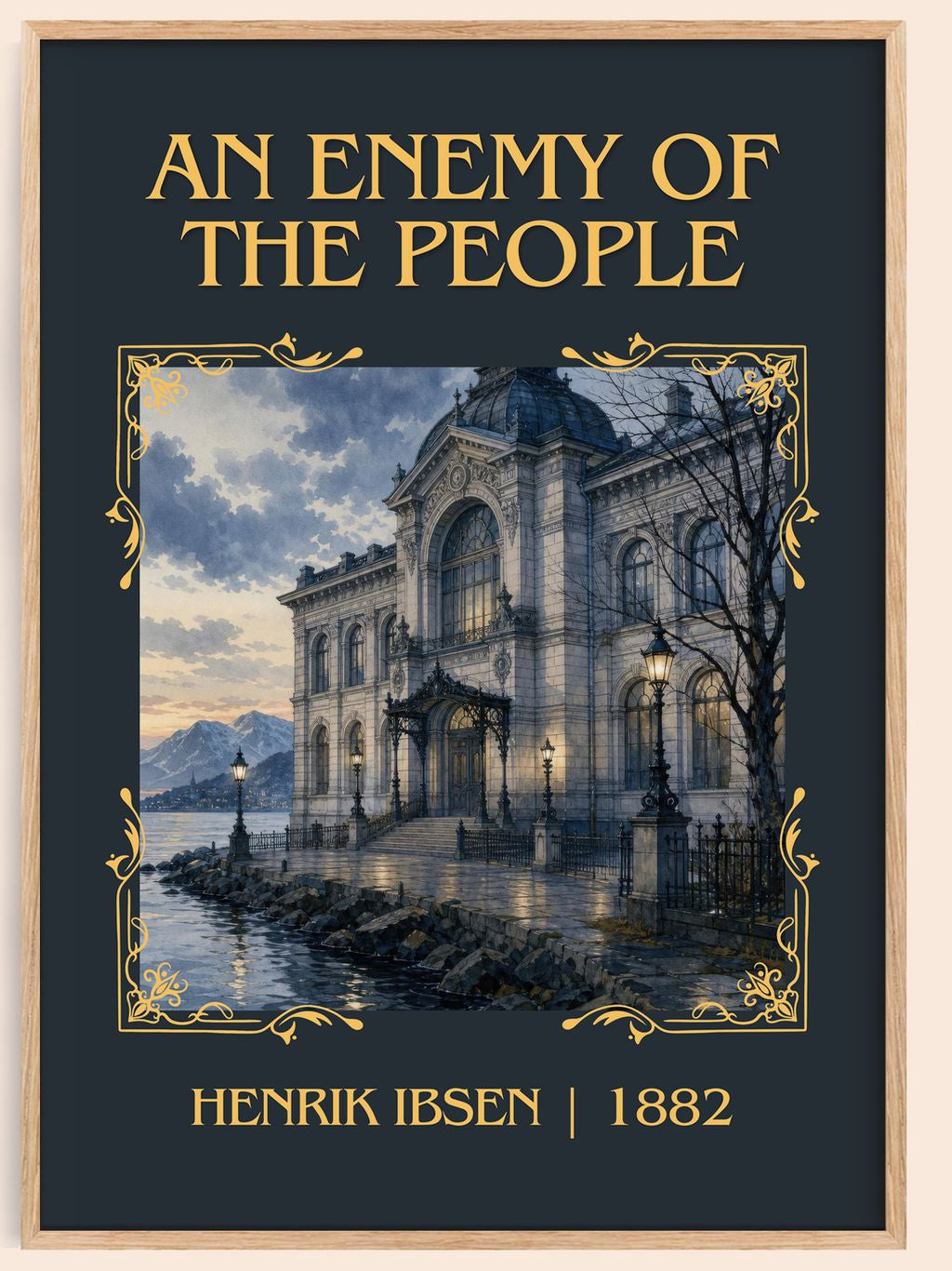 An Enemy Of The People Classic Book Art Print by Henrik Ibsen – book poster
