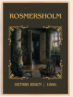 Rosmersholm Classic Book Art Print by Henrik Ibsen – book poster