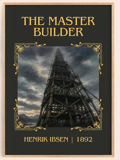 The Master Builder Classic Book Art Print by Henrik Ibsen – book poster