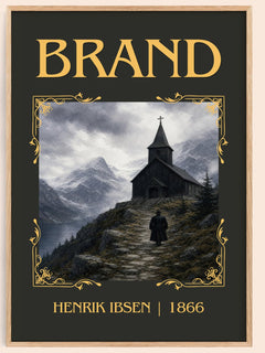 Brand Classic Book Art Print by Henrik Ibsen – book poster