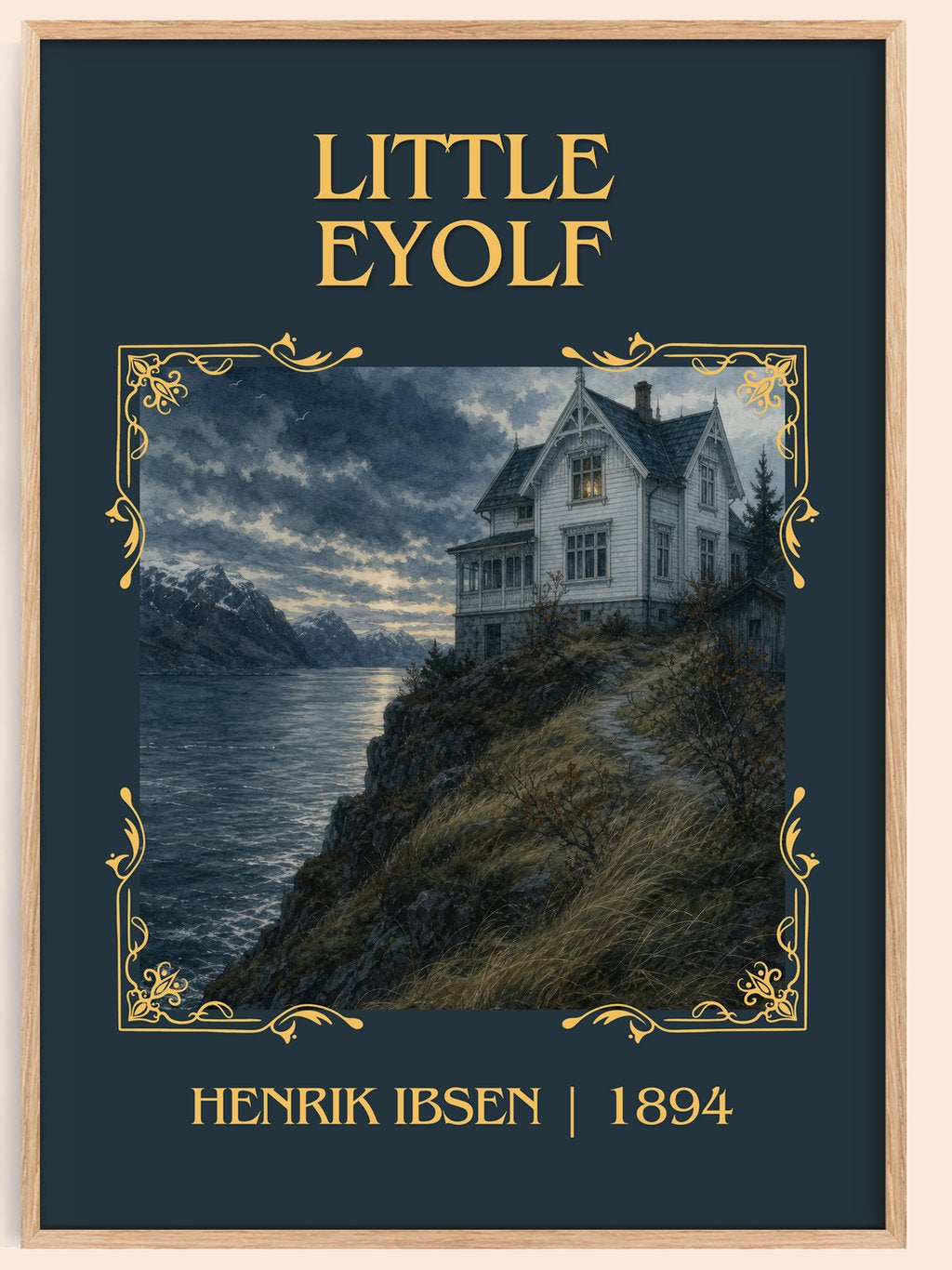 Little Eyolf Classic Book Art Print by Henrik Ibsen – book poster