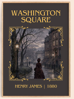 Washington Square Classic Book Art Print by Henry James – book poster