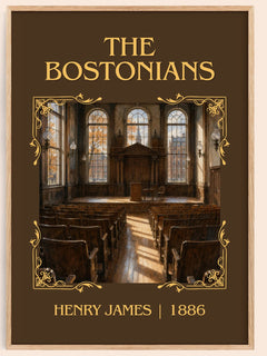 The Bostonians Classic Book Art Print by Henry James – book poster