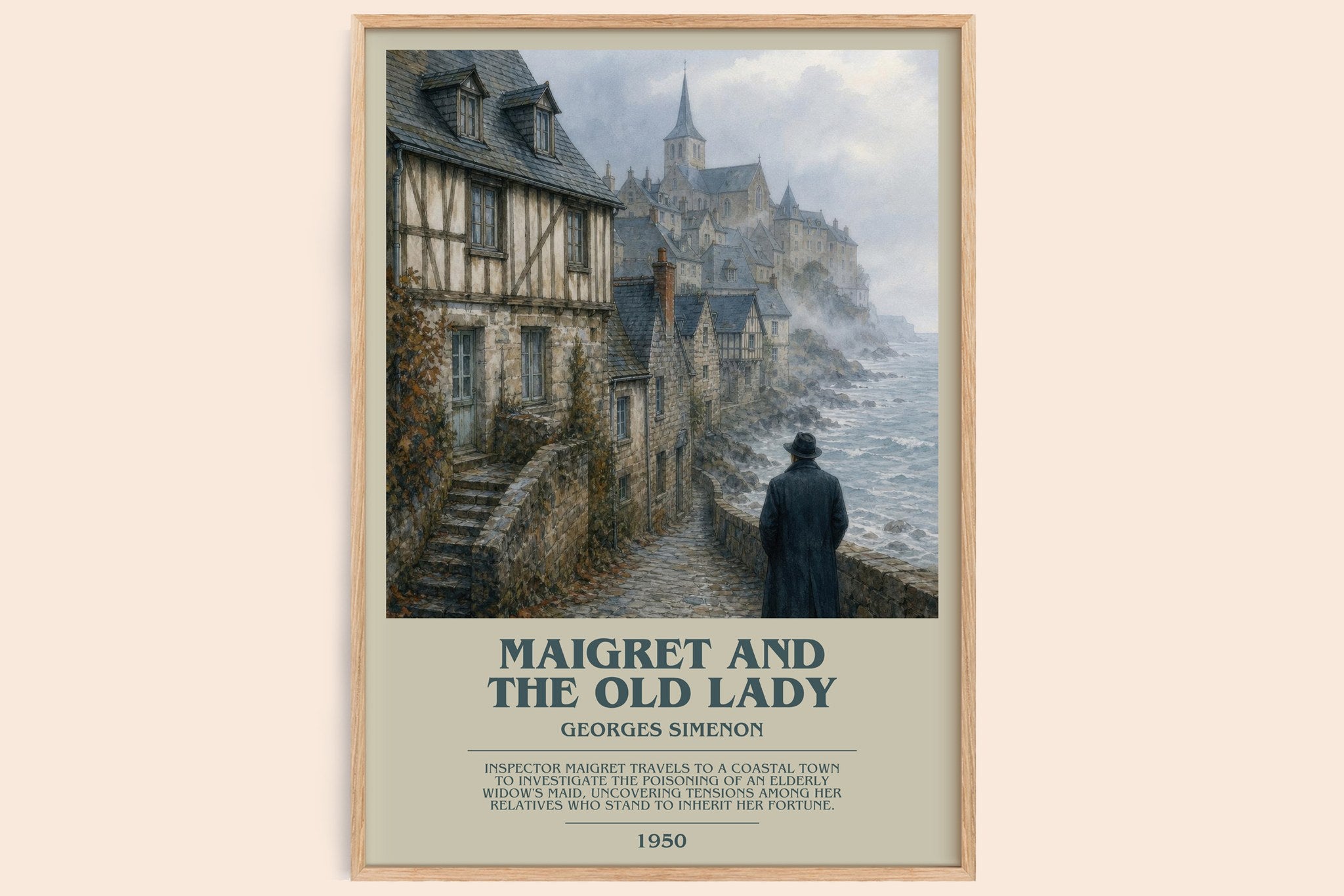 Maigret And The Old Lady Bookish Wall Art by Georges Simenon