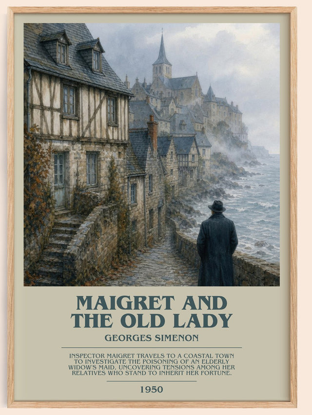 Maigret And The Old Lady Bookish Wall Art by Georges Simenon
