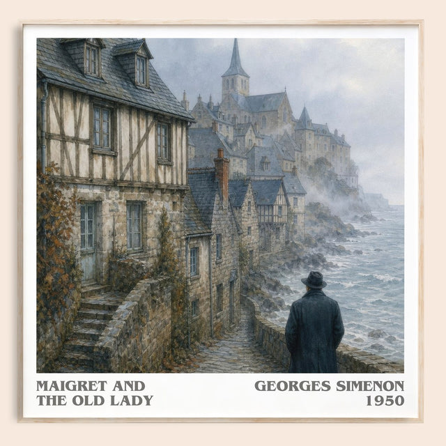 Maigret And The Old Lady Literary Art Print by Georges Simenon