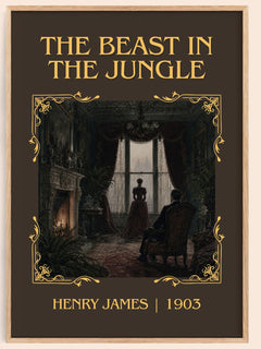 The Beast In The Jungle Classic Book Art Print by Henry James – book poster