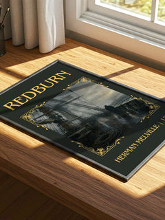 Redburn Classic Book Art Print by Herman Melville – print on a sunlit desk