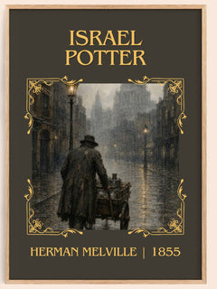 Israel Potter Classic Book Art Print by Herman Melville – book poster