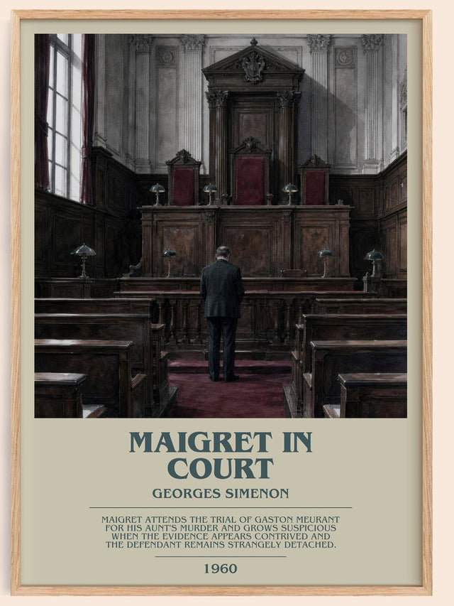 Maigret In Court Bookish Wall Art by Georges Simenon