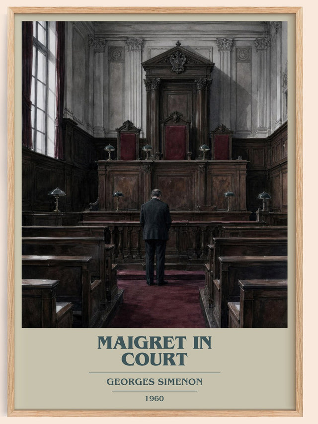 Maigret In Court Book Cover Poster by Georges Simenon