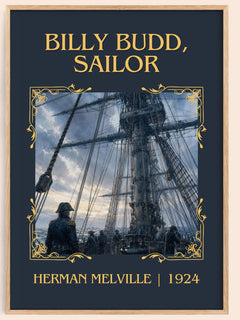 Billy Budd, Sailor Classic Book Art Print by Herman Melville – book poster