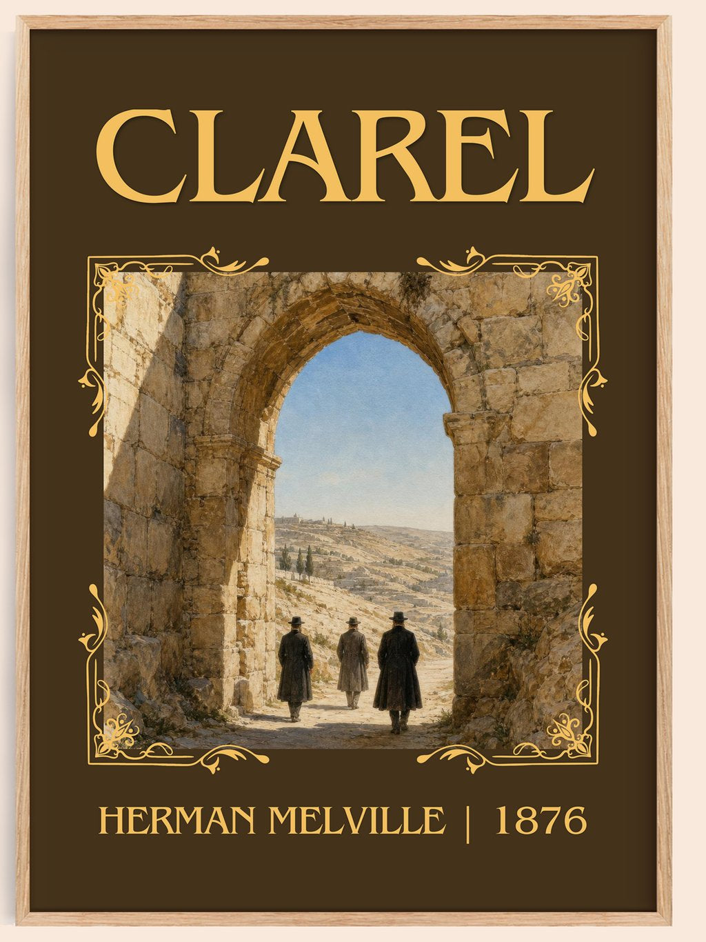 Clarel Classic Book Art Print by Herman Melville – book poster