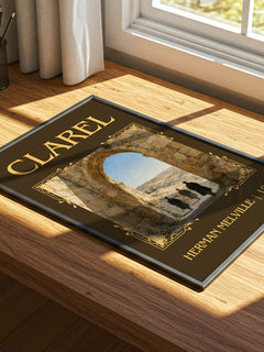Clarel Classic Book Art Print by Herman Melville – print on a sunlit desk