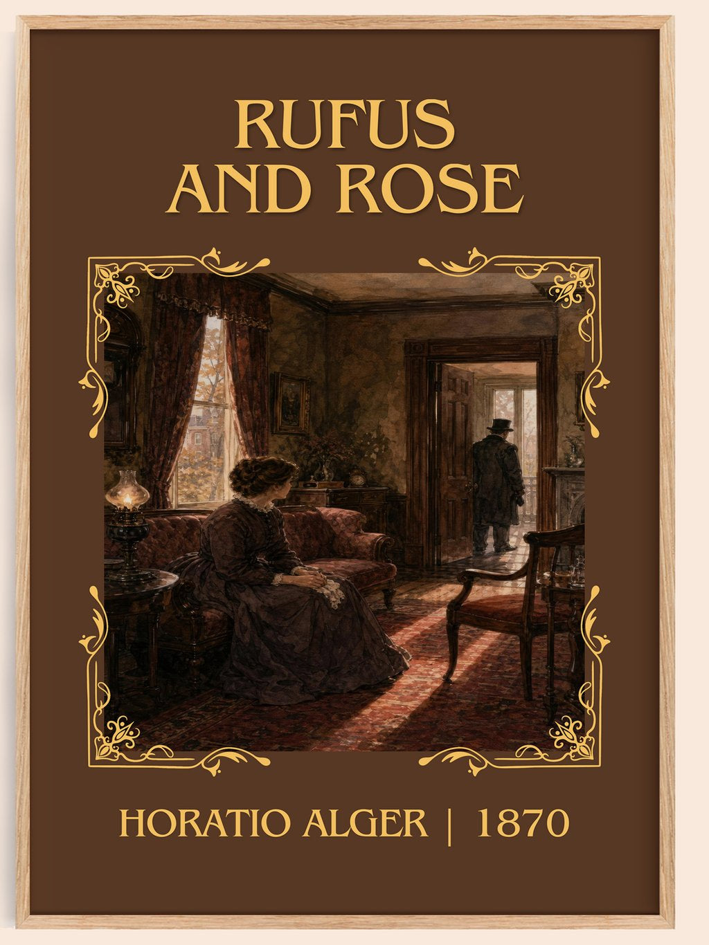 Rufus And Rose Classic Book Art Print by Horatio Alger – book poster
