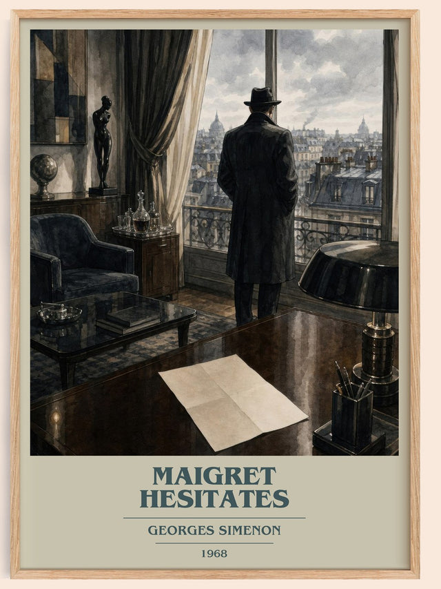 Maigret Hesitates Book Cover Poster by Georges Simenon
