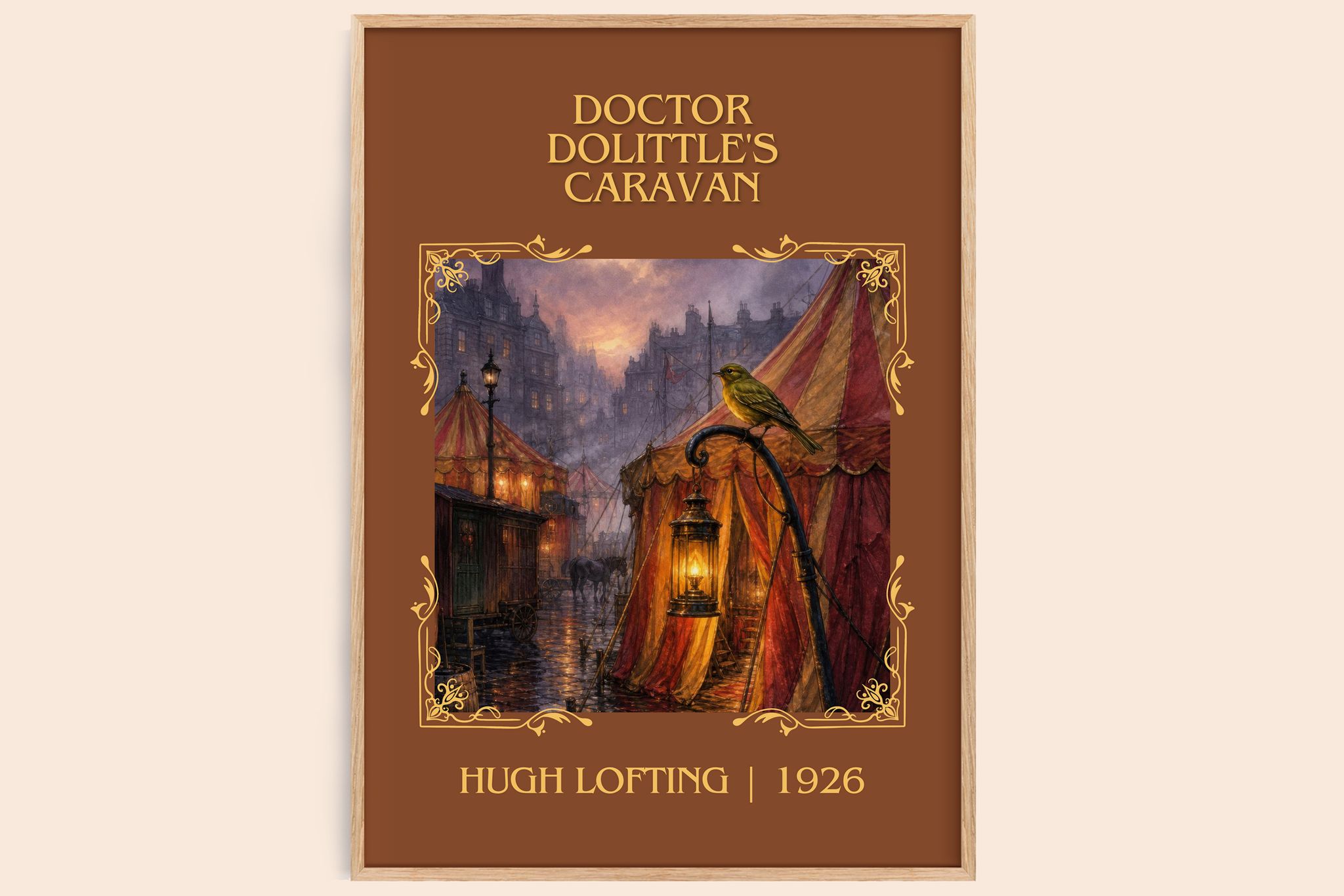 Doctor Dolittle's Caravan Classic Book Art Print by Hugh Lofting