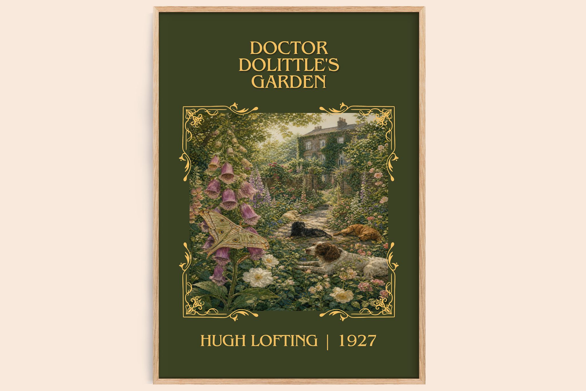 Doctor Dolittle's Garden Classic Book Art Print by Hugh Lofting