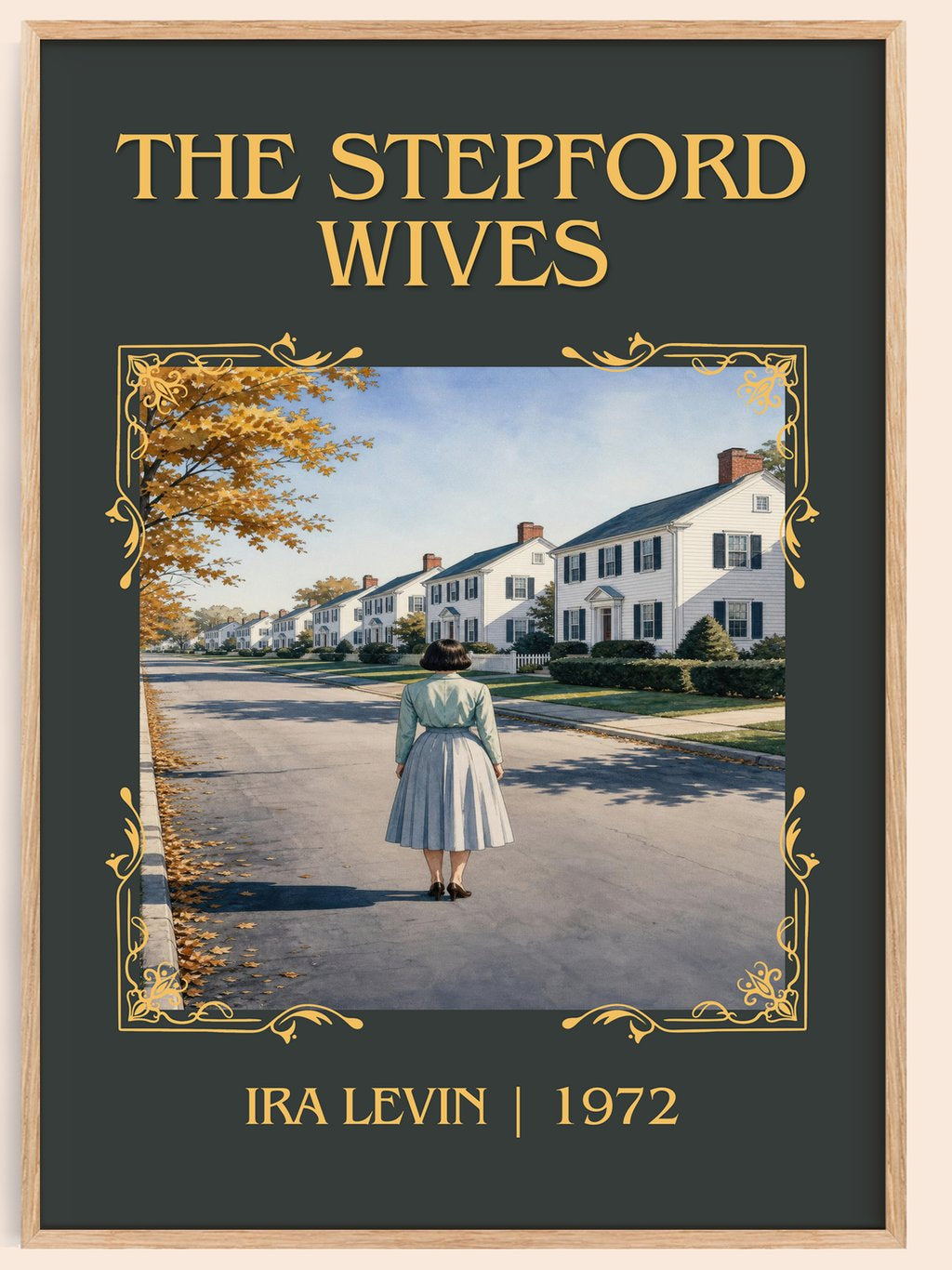 The Stepford Wives Classic Book Art Print by Ira Levin – book poster