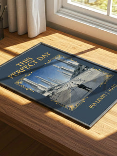 This Perfect Day Classic Book Art Print by Ira Levin – print on a sunlit desk
