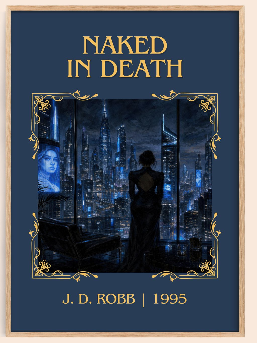 Naked In Death Classic Book Art Print by J. D. Robb – book poster