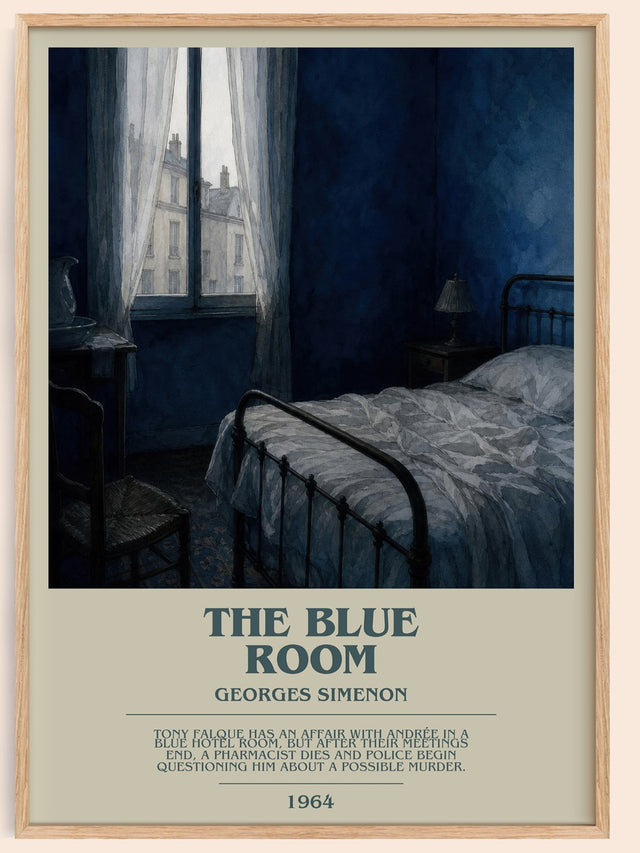 The Blue Room Bookish Wall Art by Georges Simenon