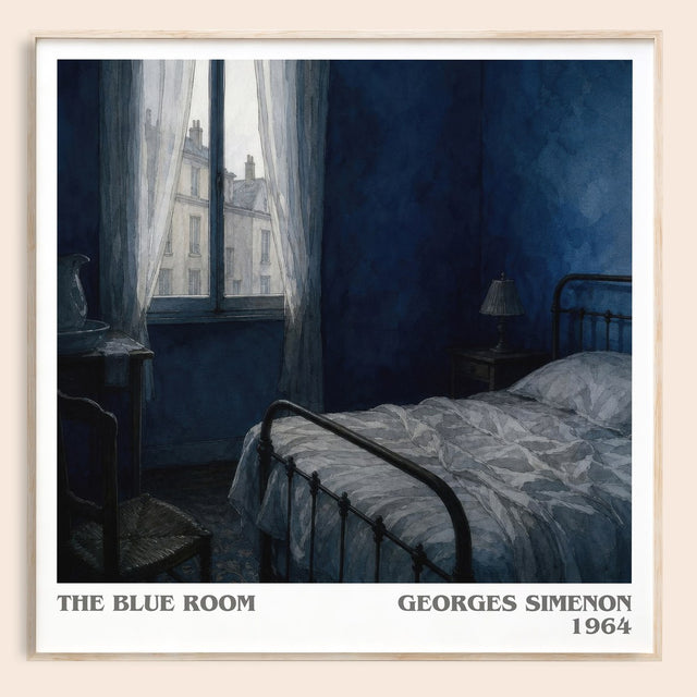The Blue Room Literary Art Print by Georges Simenon