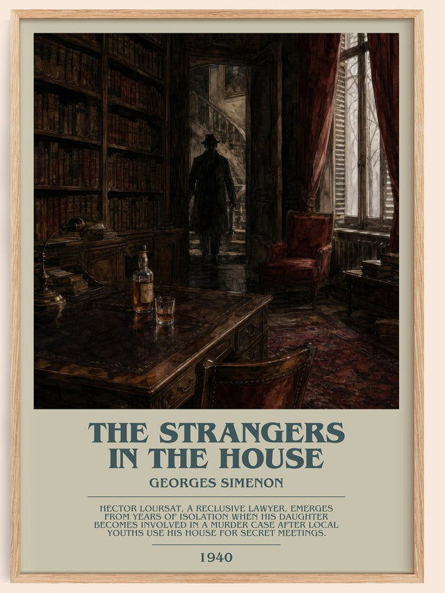 The Strangers In The House Bookish Wall Art by Georges Simenon