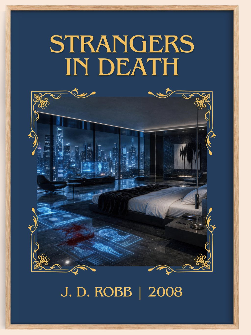 Strangers In Death Classic Book Art Print by J. D. Robb – book poster