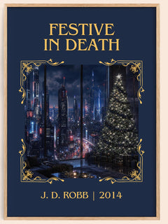 Festive In Death Classic Book Art Print by J. D. Robb – book poster