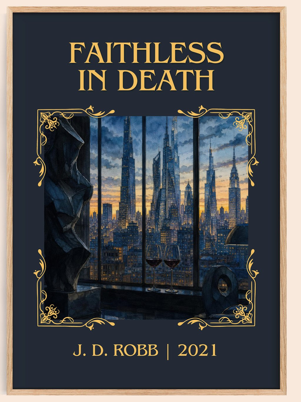 Faithless In Death Classic Book Art Print by J. D. Robb – book poster