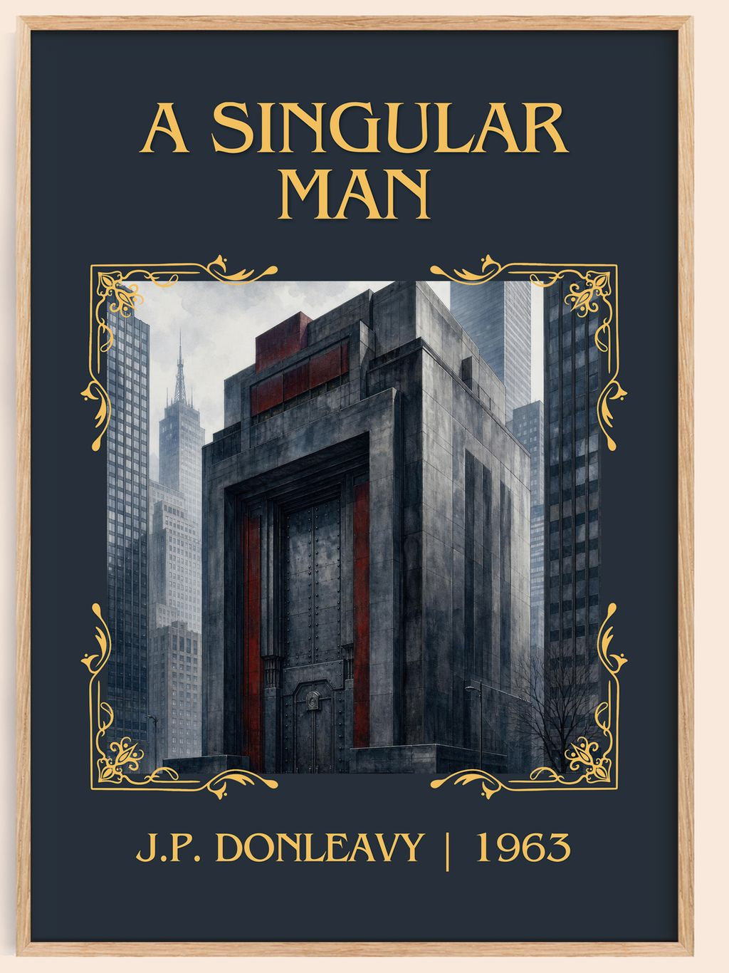 A Singular Man Classic Book Art Print by J.P. Donleavy – book poster