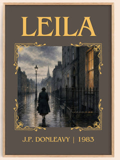 Leila Classic Book Art Print by J.P. Donleavy – book poster