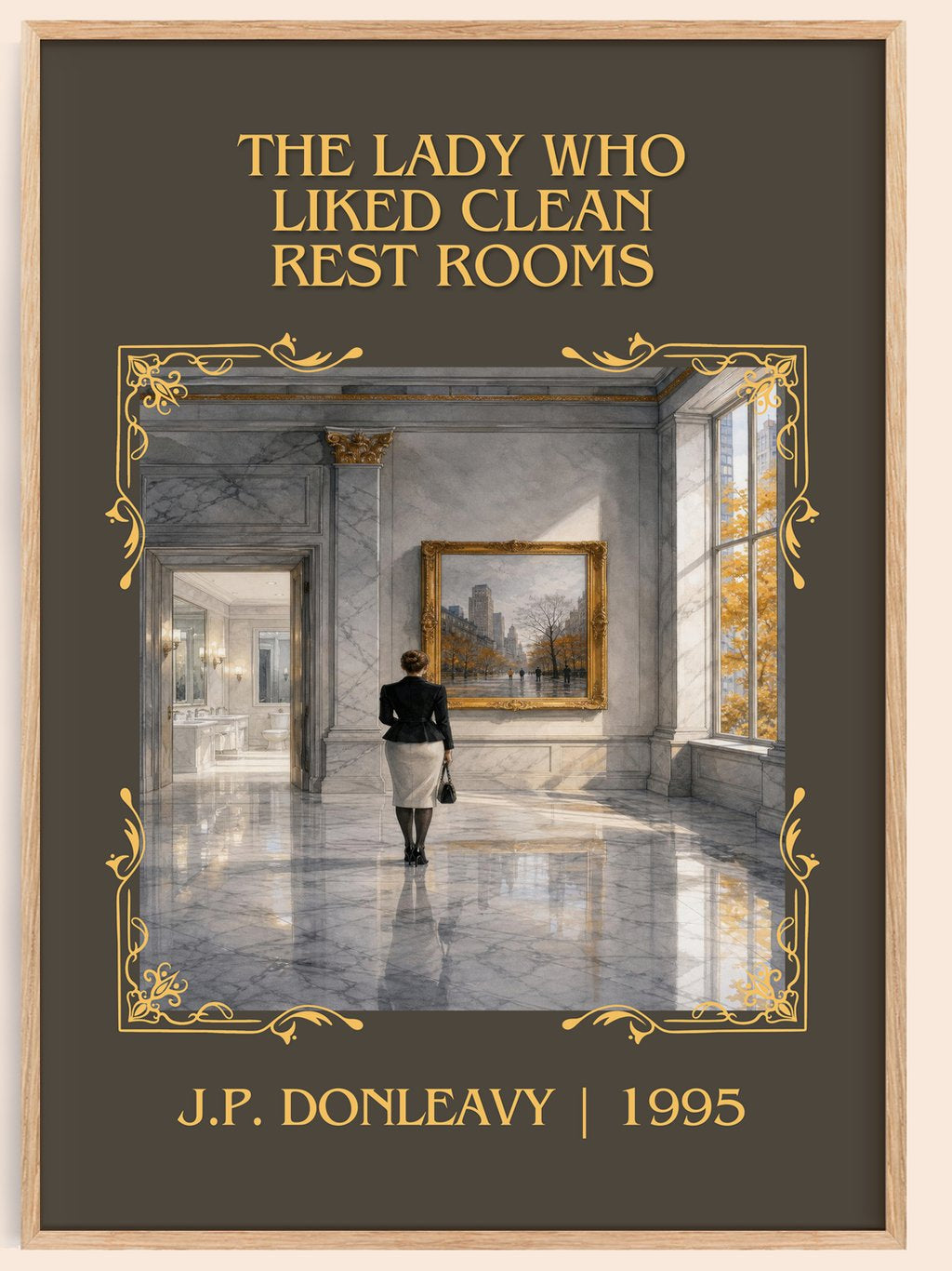 Lady Who Liked Clean Rest Rooms Classic Book Art Print by J. Donleavy – book poster